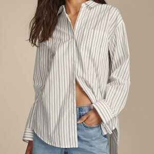 NWT W's Lucky Brand Oversized button-back shirt